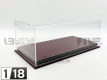DISPLAY CASE SHOW-CASE 1/18 - MULHOUSE BURGUNDY LEATHER