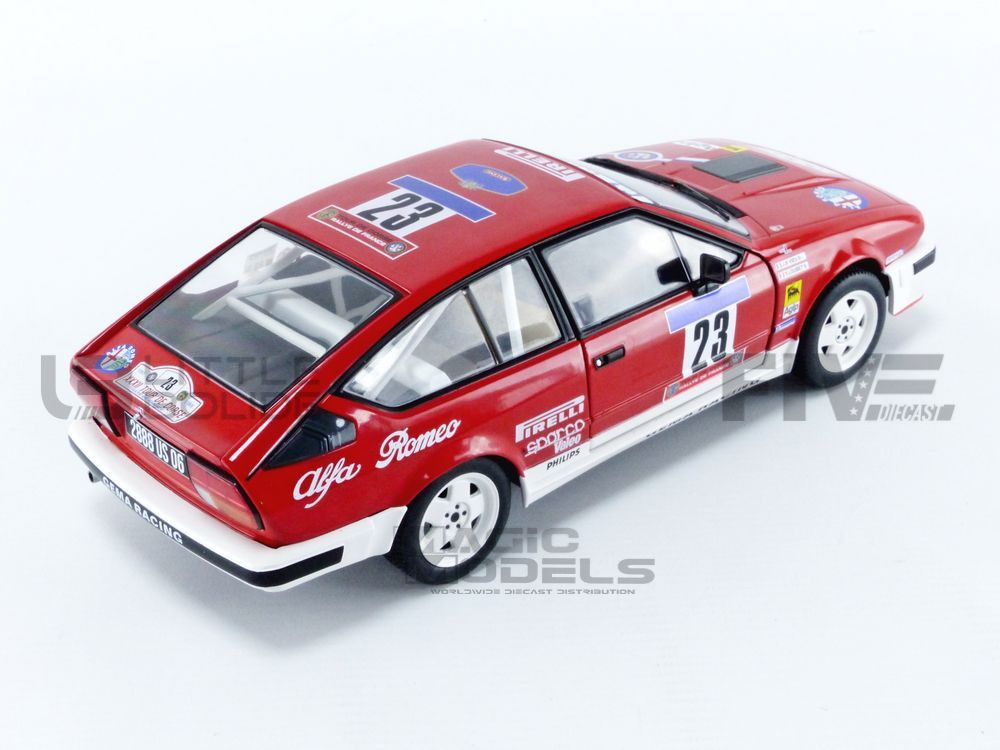 DECALS 1/18 REF 666 ALFA ROMEO GTV6 BALAS TOUR OF CORSE 1985 RALLY RALLY WRC 