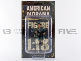 FIGURINES WWII USA SOLDIER 3 CONDUCTEUR AVEC CIGARE