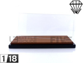 DISPLAY CASE SHOW-CASE 1/18 - BASEPLATE BROWN