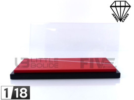 DISPLAY CASE SHOW-CASE 1/18 - BASEPLATE RED