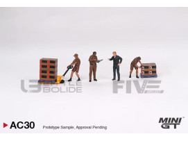 FIGURINES UPS DRIVER AND WORKERS - 2023