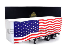 TRUCK TRAILER STARS AND STRIPES