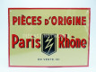 PLAQUE METAL PARIS RHONE